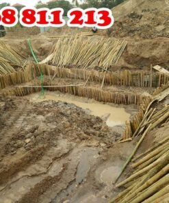 thi công cọc tre trên đất ẩm