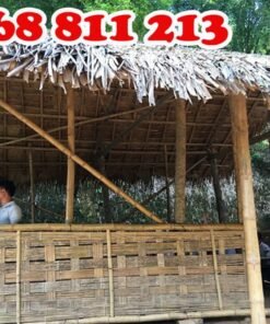 nhà lợp bằng phên tre, phên nứa