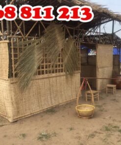 nhà trang trí bằng phên tre phên nứa